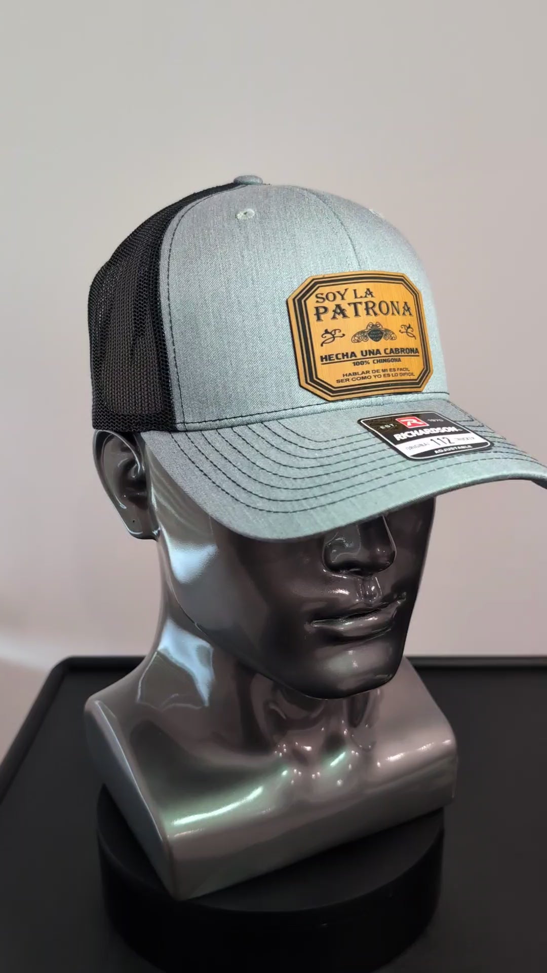 Soy La Patrona Richardson 112 Leather Patch Trucker Hat