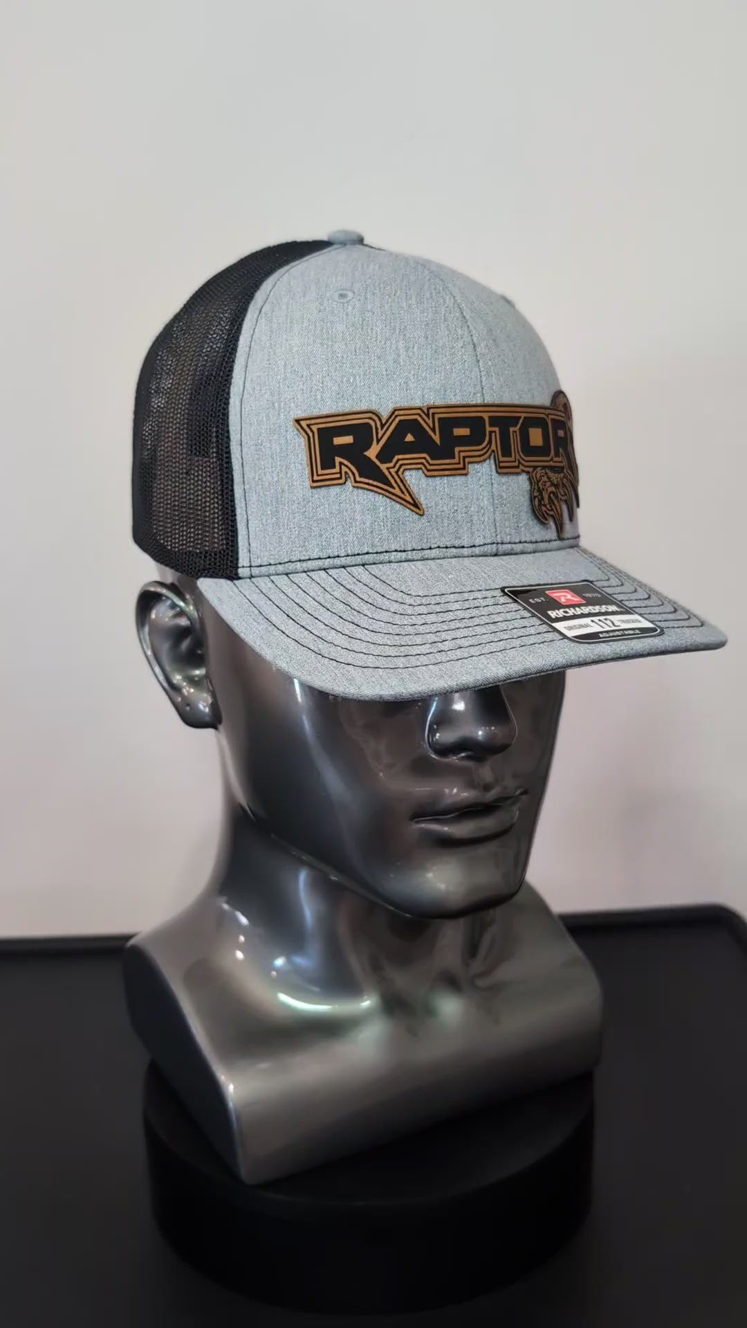 Ford F-150 Raptor Velociraptor Leather Patch Hat – Unique Raptor Design | Richardson 112