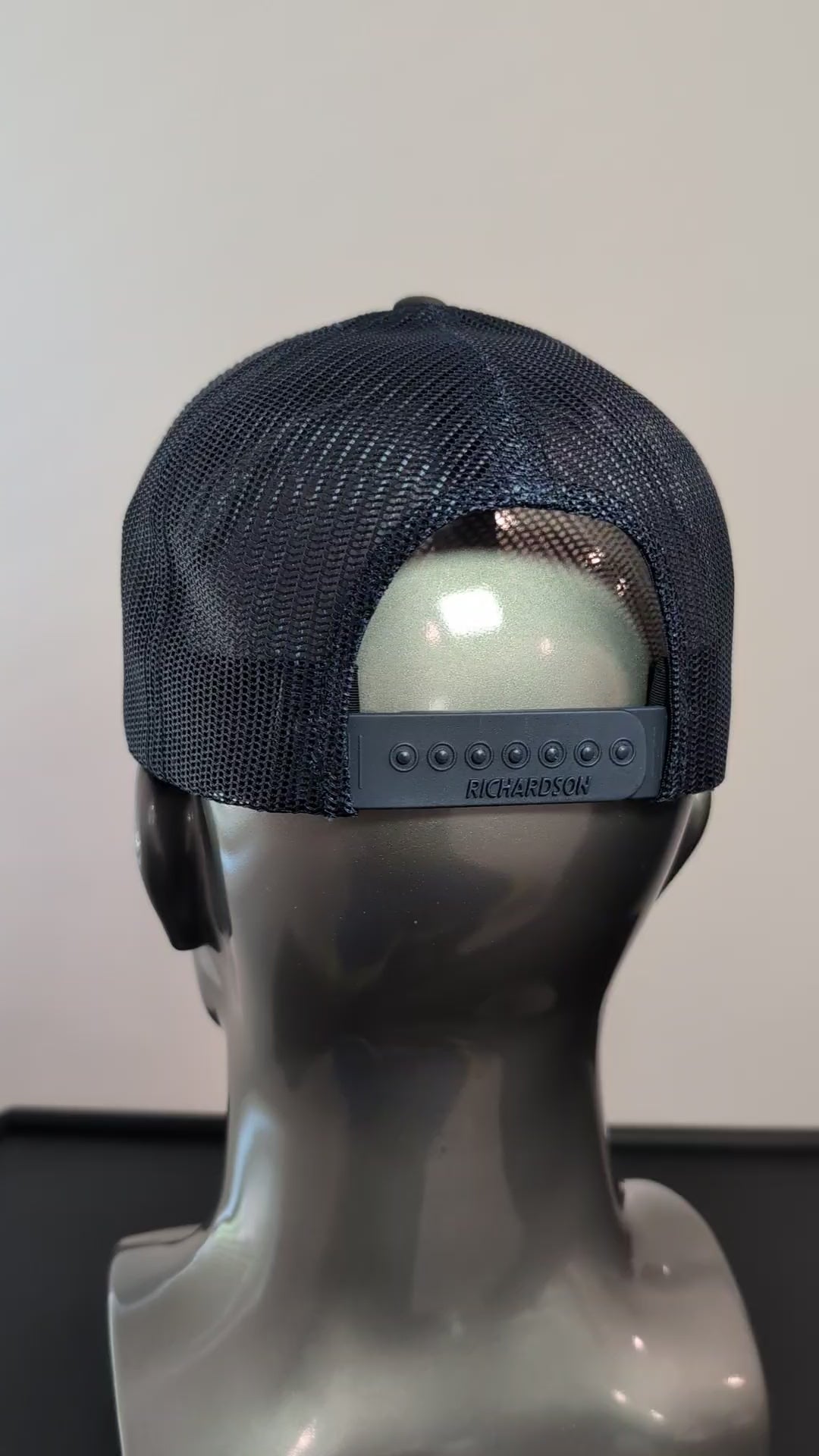 Funny Dad Richardson 112 Hat  “Dad In The Streets Daddy In The Sheets” Silver Carbon Fiber Leather Patch Trucker Hat