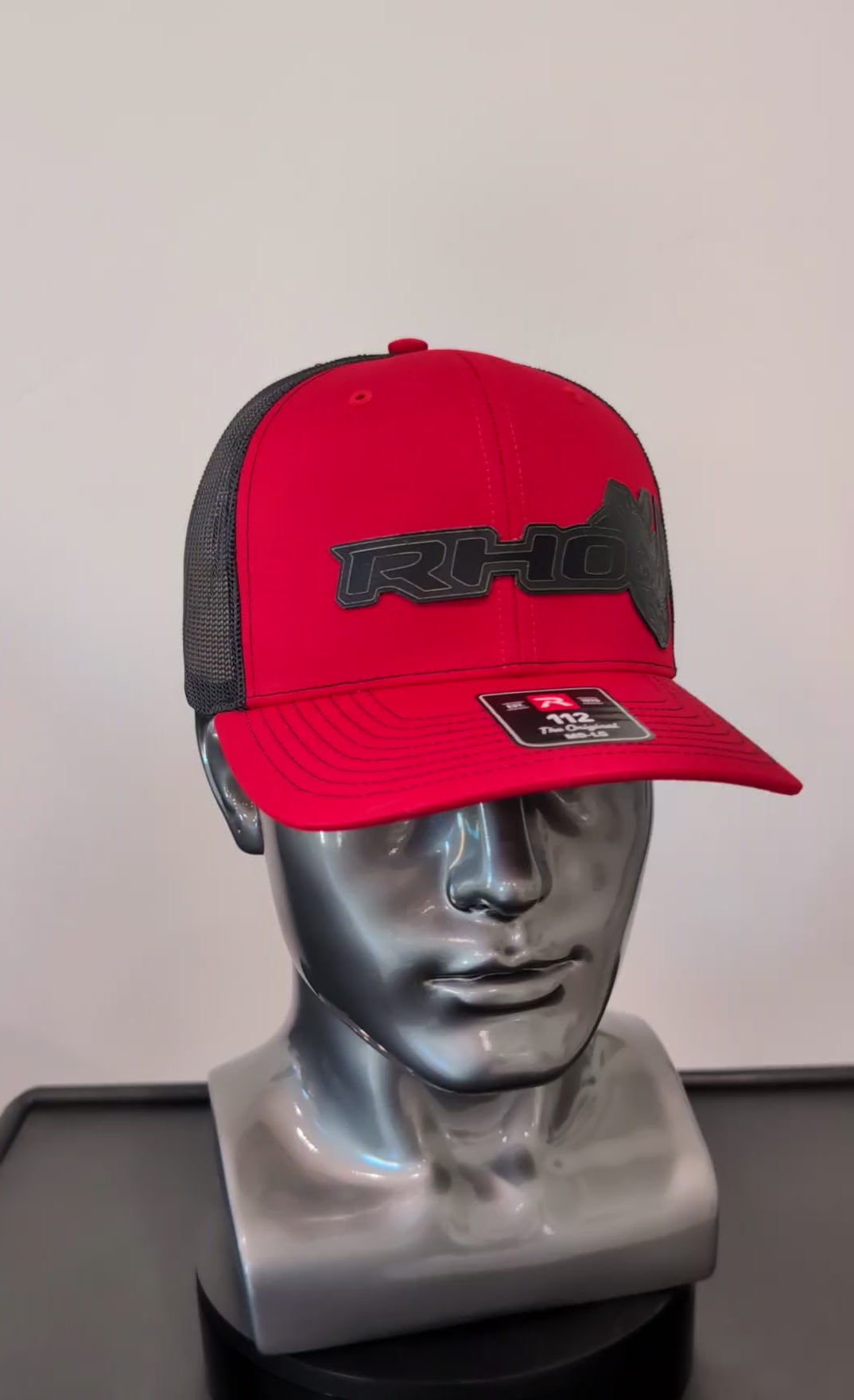 Ram RHO Silver Carbon Fiber Leather Patch Richardson 112 Trucker Hat
