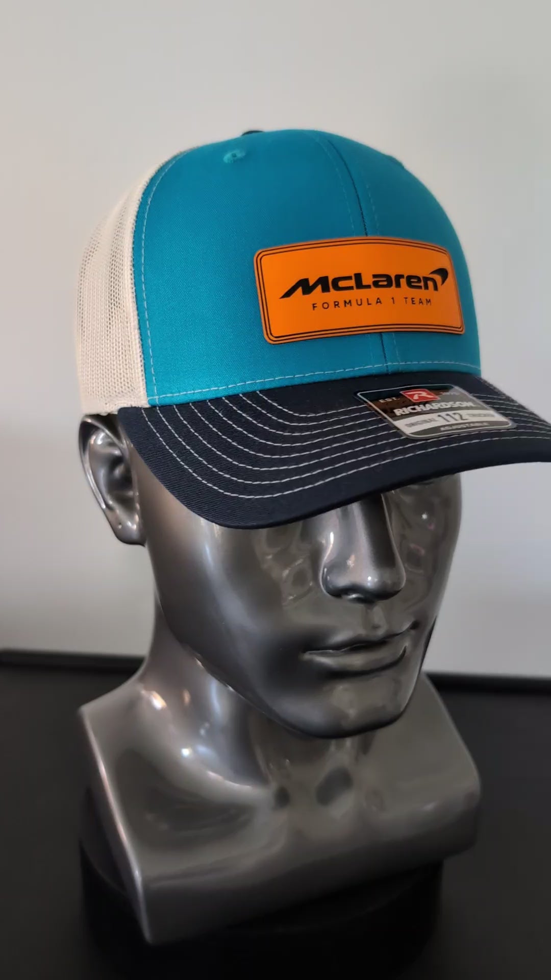 McLaren Formula 1 Team Inspired Laser Engraved Richardson 112 Trucker Hat