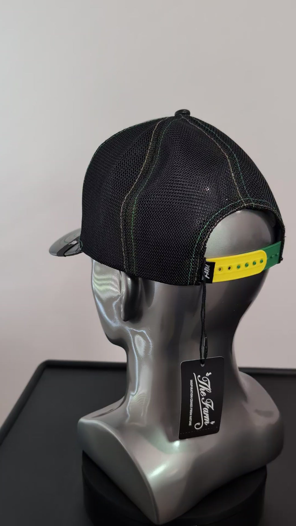 FIERCE Metallic Gorilla Embroidered Leatherette Trucker Hat