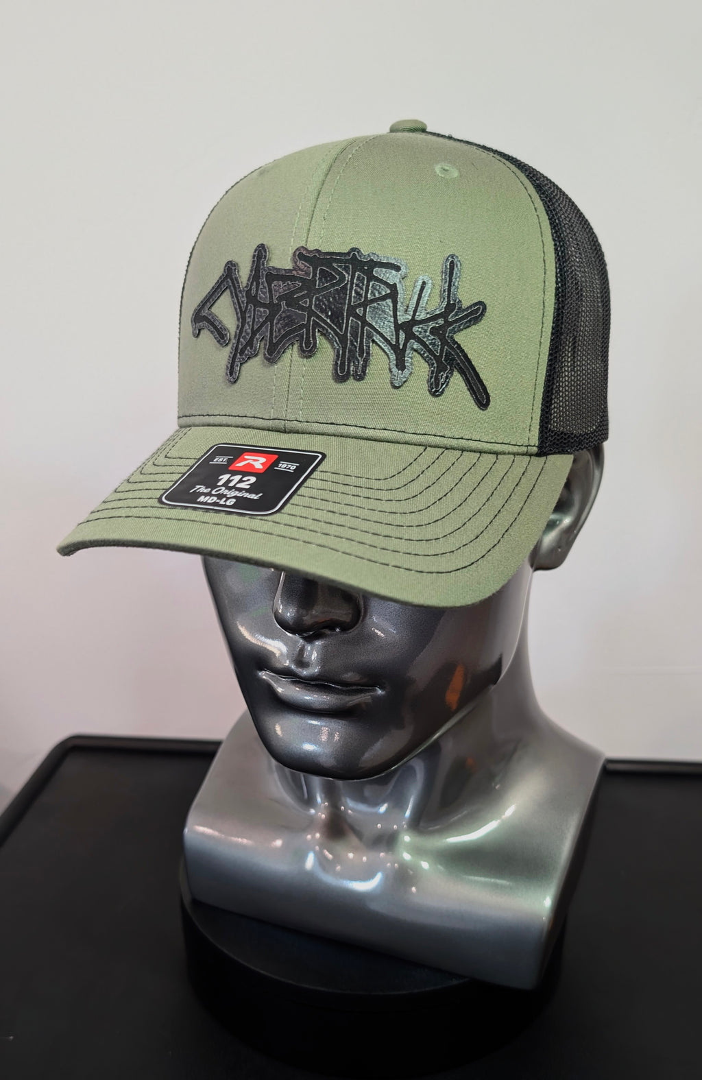 Black Leather Cybertruck Richardson 112 Laser Engraved Hat