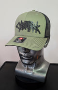 Black Leather Cybertruck Richardson 112 Laser Engraved Hat