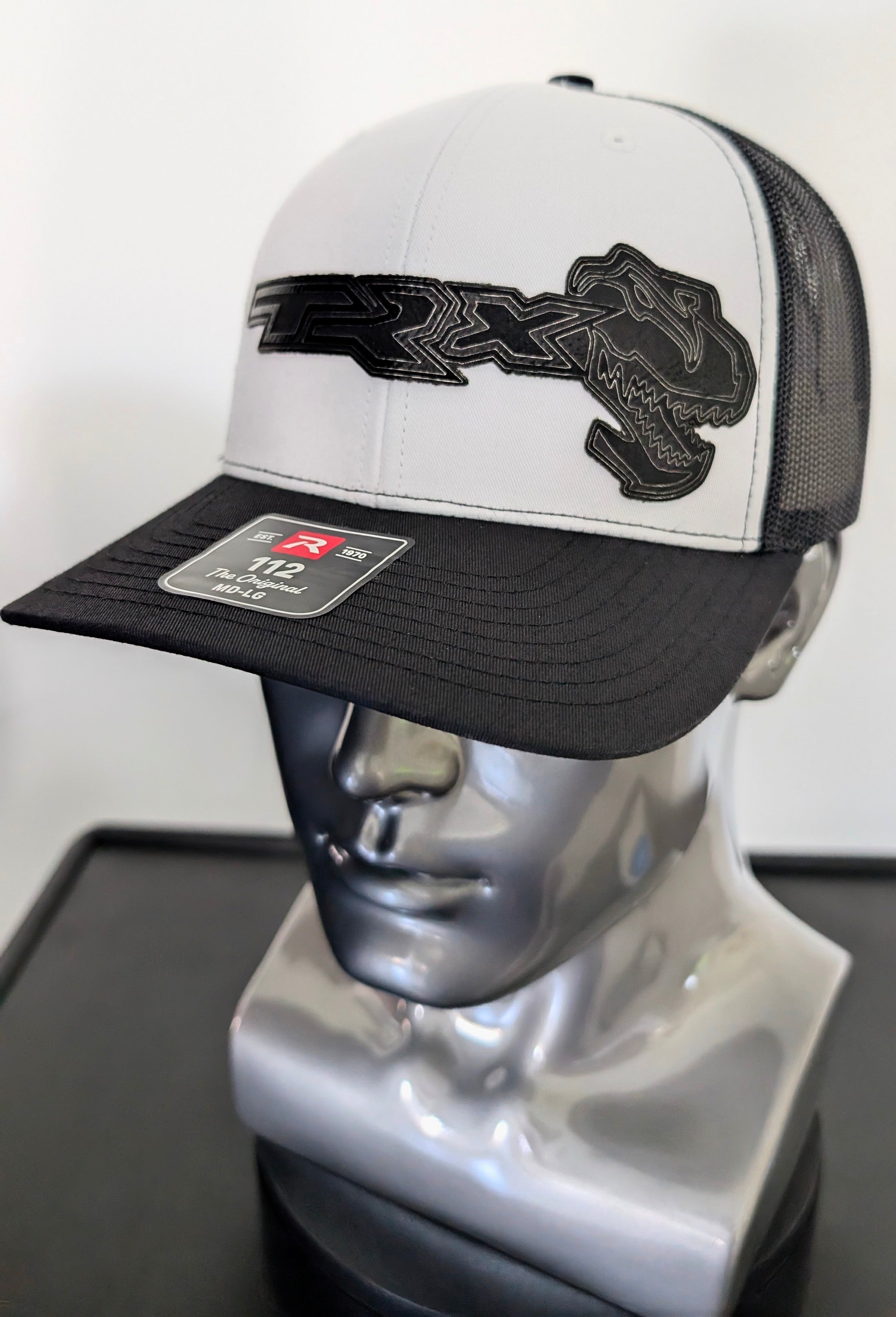 2027 TRX Inspired Logo Leather Patch Hat  Laser Engraved Richardson 112 Trucker Cap