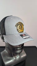 Funny Mad Monkey Richardson 112 Hat  Laser Engraved Leather Patch Trucker Cap  Sarcastic Monkey Hat