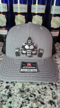 Jacked Gorilla Gym Hat Richardson 112 Laser Engraved Leather Patch Trucker Cap Strong Weight Lifting Fitness Hat