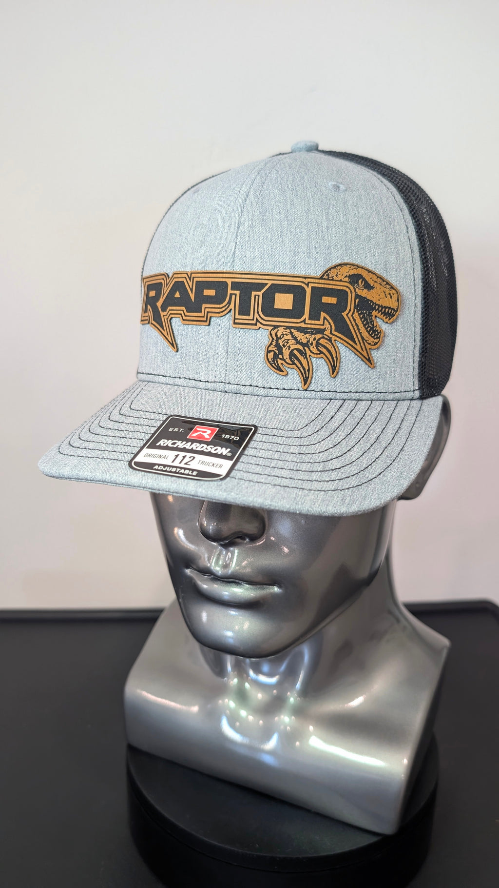 Ford F-150 Raptor Velociraptor Leather Patch Hat – Unique Raptor Design | Richardson 112