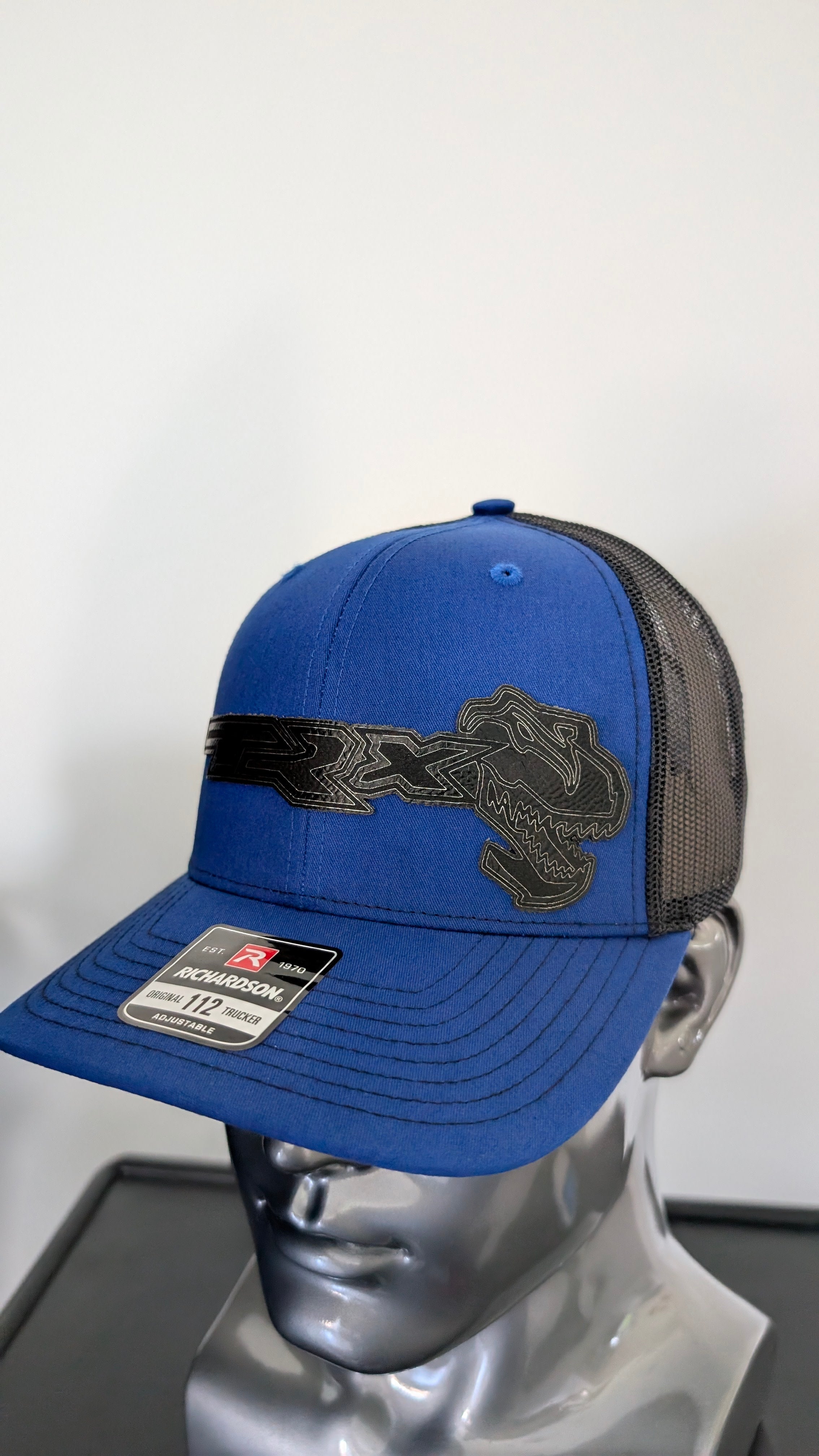 2027 TRX Inspired Logo Leather Patch Hat  Laser Engraved Richardson 112 Trucker Cap