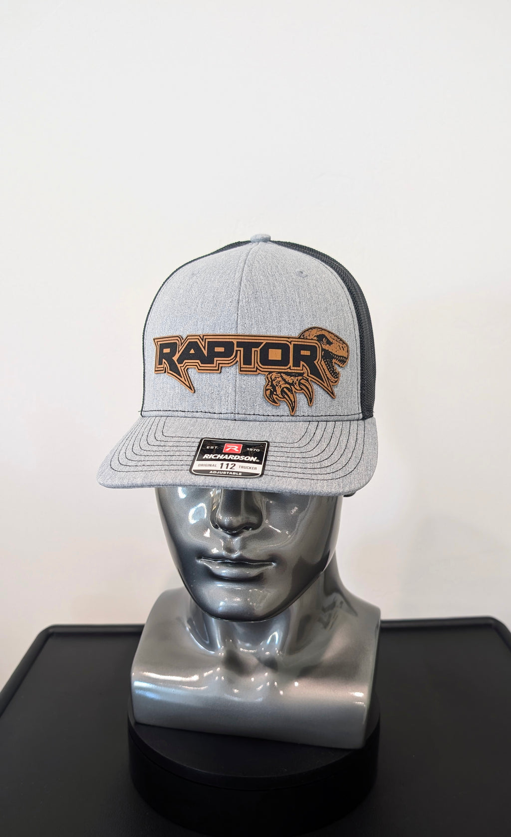 Ford F-150 Raptor Velociraptor Leather Patch Hat – Unique Raptor Design | Richardson 112