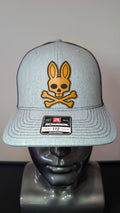 Psycho Bunny Inspired Skull & Crossbones Leather Patch Hat – Richardson 112