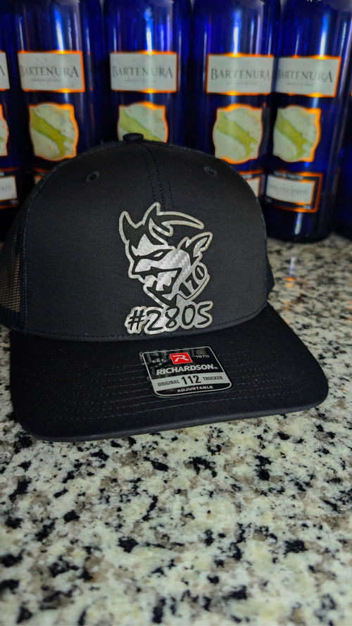 Challenger Dodge Demon 170 Custom Build Number Limited Edition or 2018 Demon Hat with Black or Carbon Fiber Leather" ( Yes Your Custom Build Number )