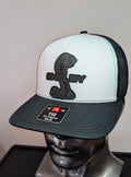 Shelby GT500, Shelby, Raptor R, Red & Black Leather Patch Richardson 112 Trucker Hat