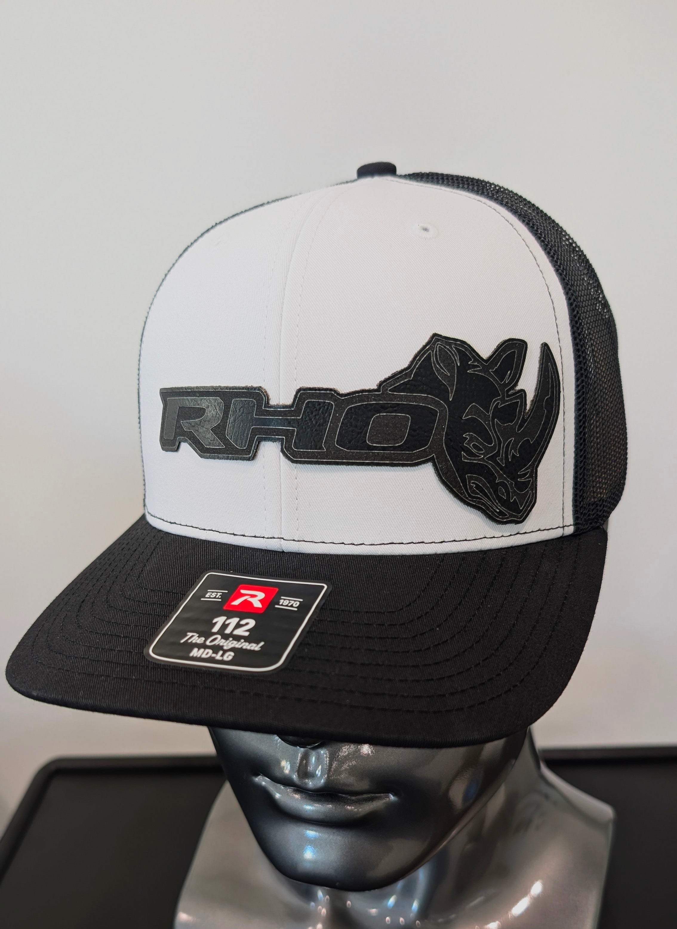 Ram RHO Silver Carbon Fiber Leather Patch Richardson 112 Trucker Hat