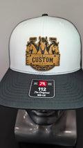 Custom Horse Leather Patch Richardson 112 Trucker Hat | Personalized Western Cowboy Hat